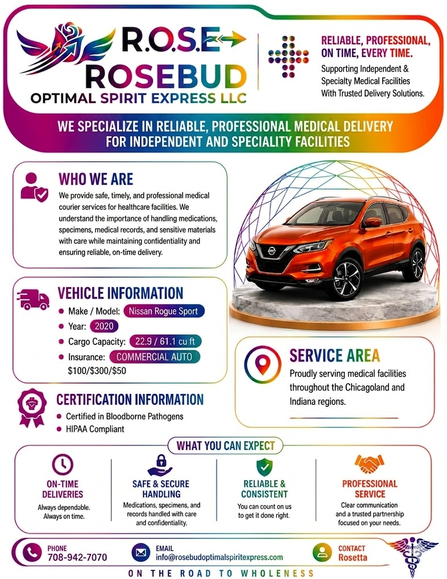 R.O.S.E. Medical Capability Statement — medical courier services for healthcare facilities